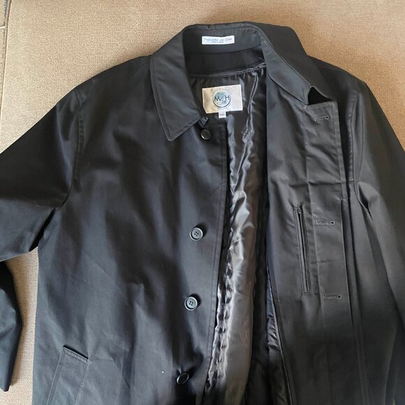 M&H All Weather Trench Coat 44XL Black NWT with 3M Thinsulate - Picture 3 of 5
